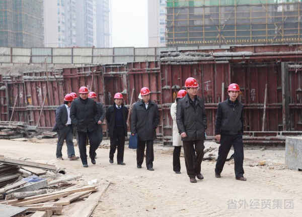 集团公司董事长肖玉龙 副总司理惠宏军赴集团建设一公司、六公司项目工地调研-易彩堂官网